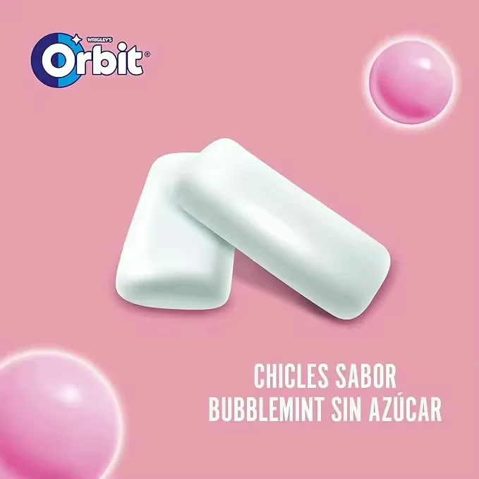 Orbit Gum-Sugar-Free-Bubblemint Flavor-Gragea Format (30x10 gum)