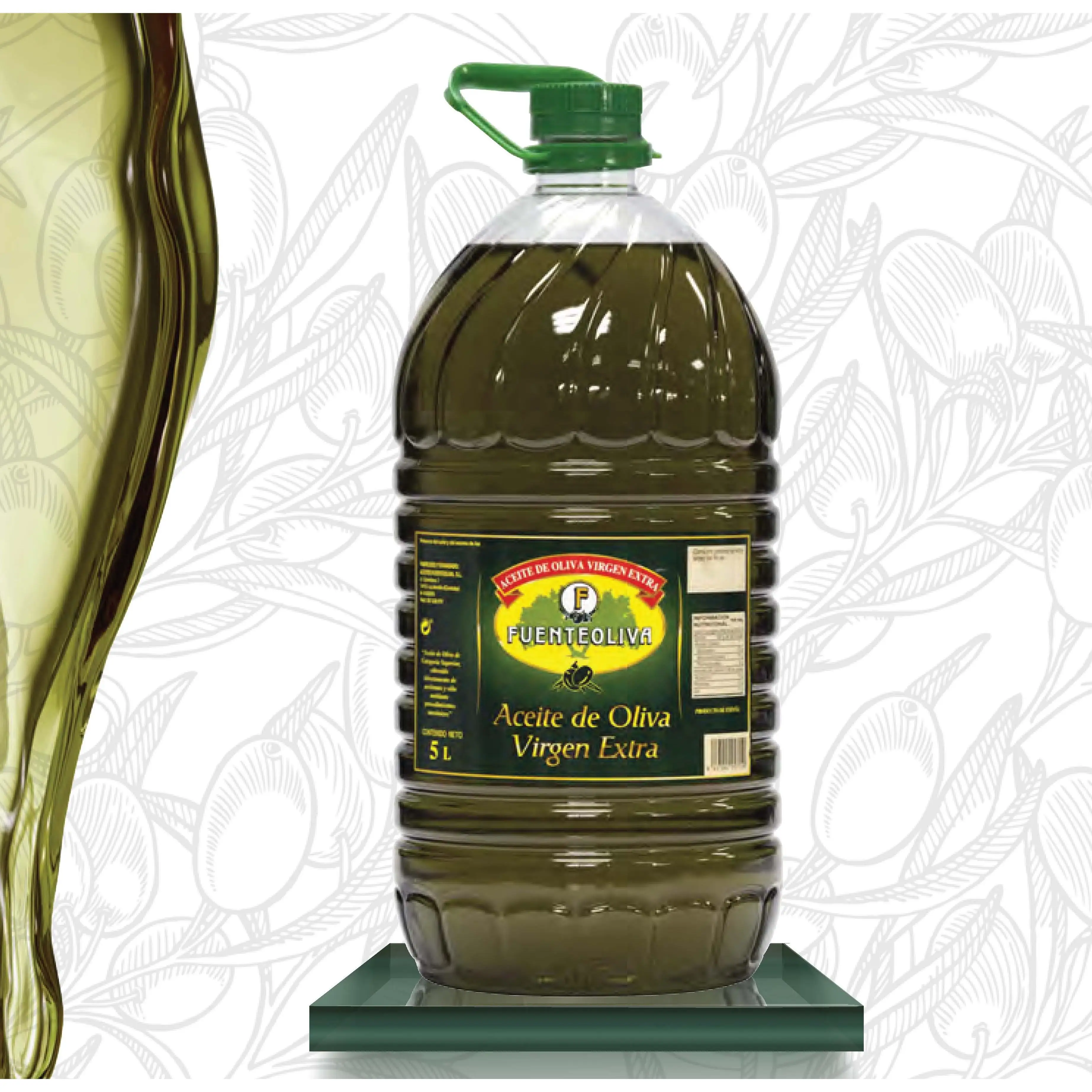 Fuenteoliva Aceite de Oliva Virgen Extra 5 Litros con Aceitunas Seleccionadas para Cocina y Mesa