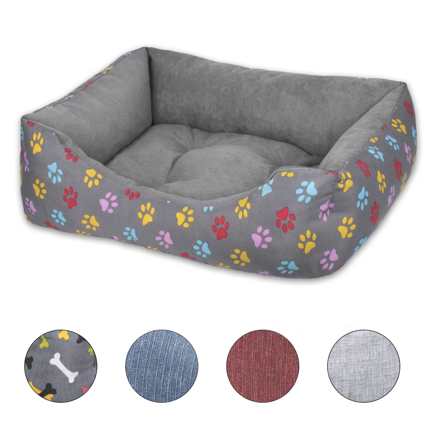 Cama para Perros, Gatos y Mascotas Sofá, Cesta,Cama Cómoda , con Relleno de Fibras Super Suave, LavableResistente al Desgaste y Duradero