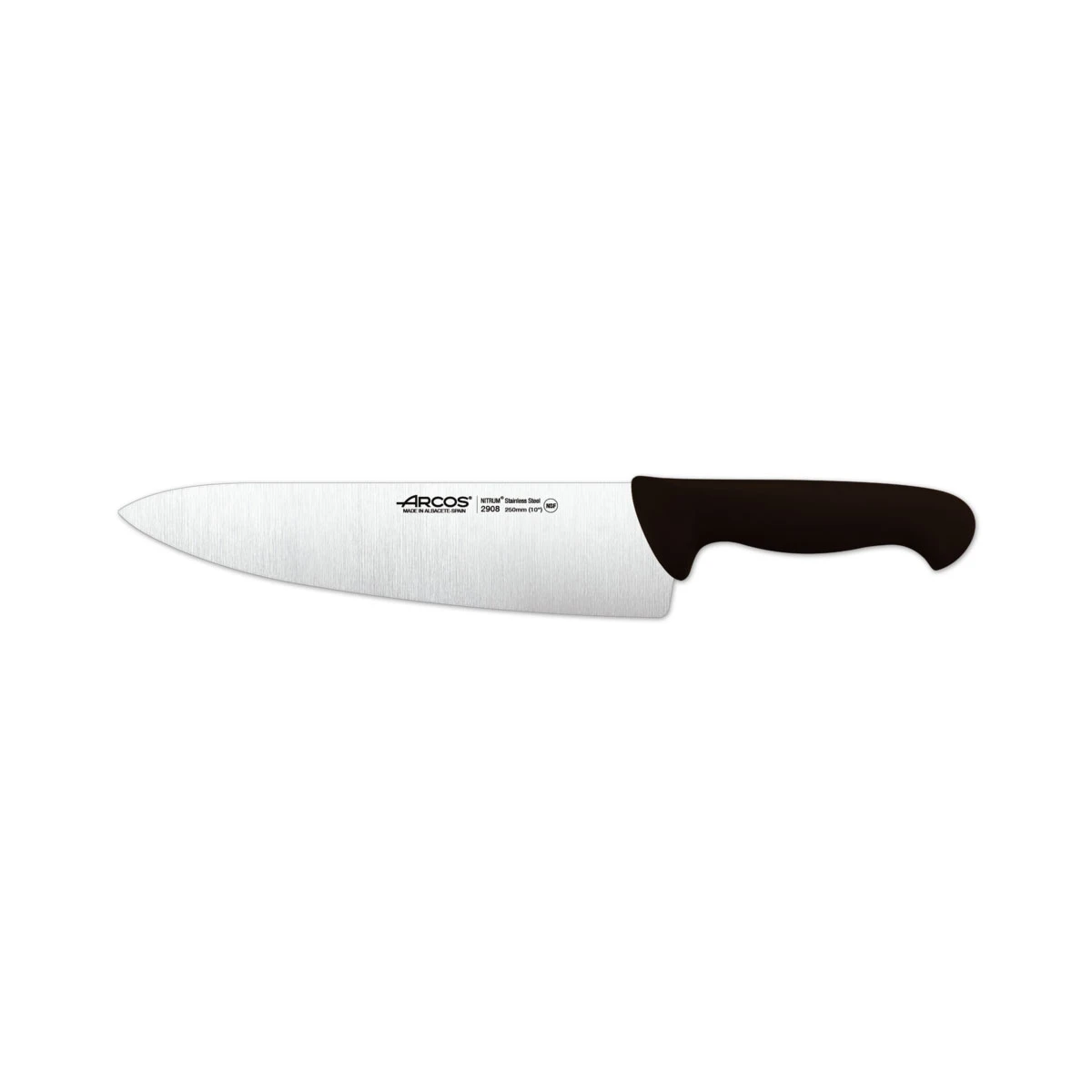 Cuchillo de Cocinero Arcos 2900 de Acero Inoxidable Nitrum con Mango Ergonómico de Polipropileno y Hoja de 25 Cm