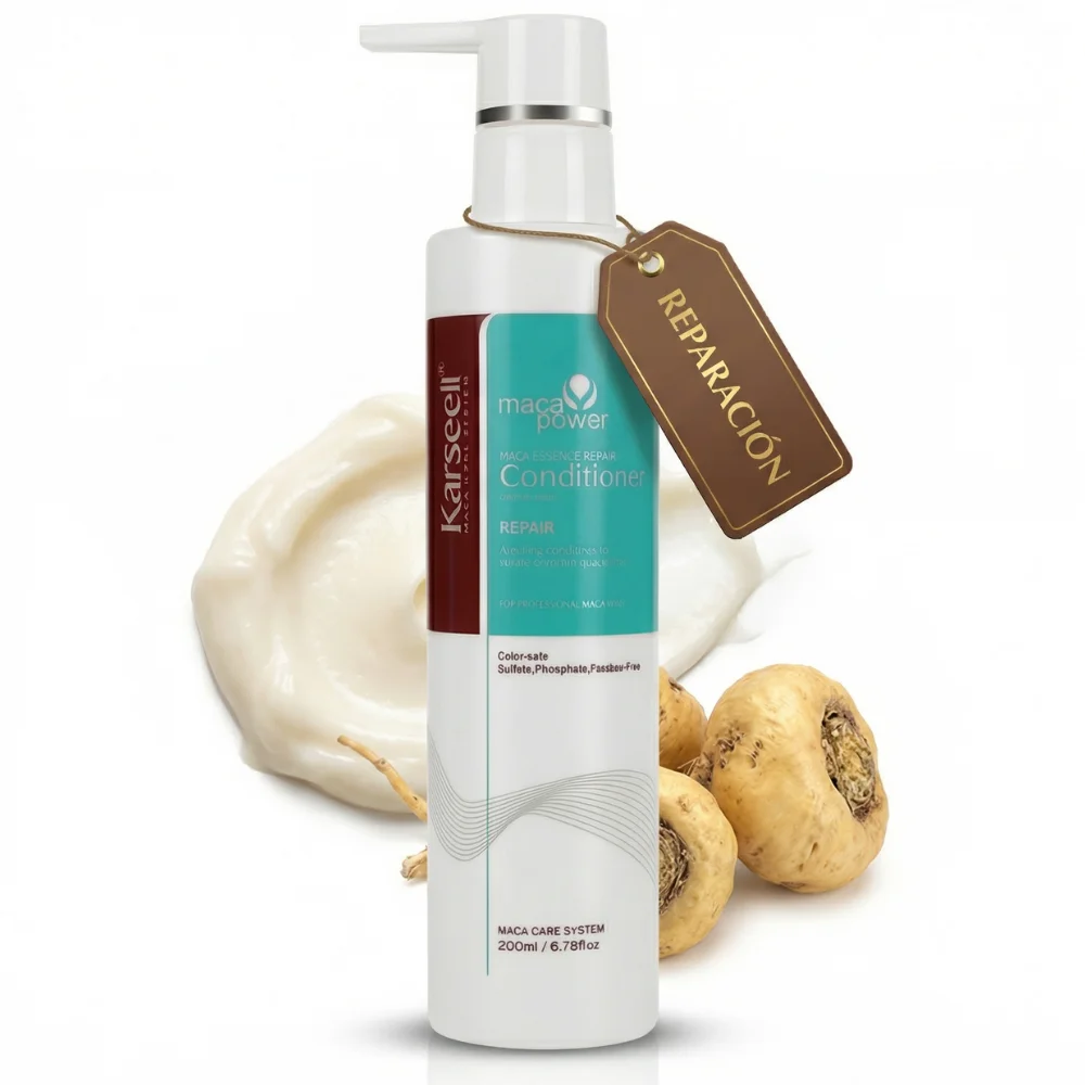KARSEELL Acondicionador Reparador Cabello Dañado Nutrición Profunda Hidratación Intensa Suavidad Antifrizz Brillo Restauración Fibra Capilar Reparación Total Fortalecimiento Puntas Abiertas Protector