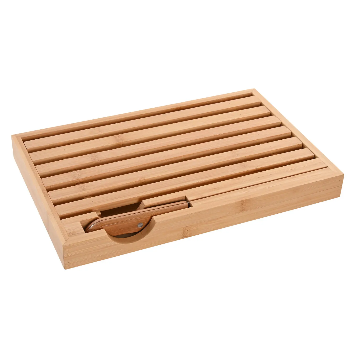 Tabla cortar set 2 bambu 38x24,5x3,8 pan cuchillo El mejor complemento para tu hogar.