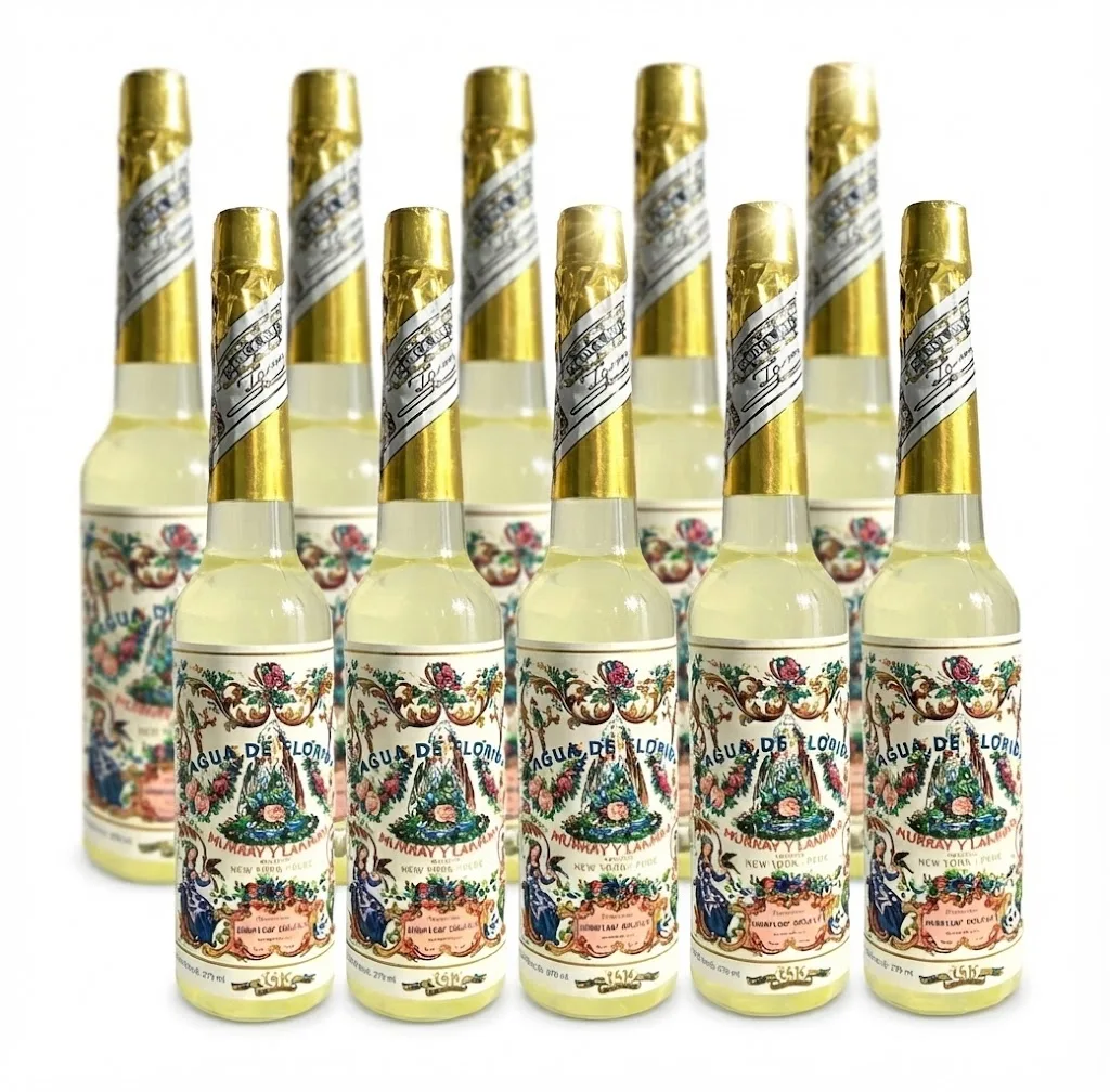 Murray & Lanman Florida Water dal Perù 100% Originale - Confezione 10 Bottiglie 270 ML (acqua di colonia, aromaterapia)