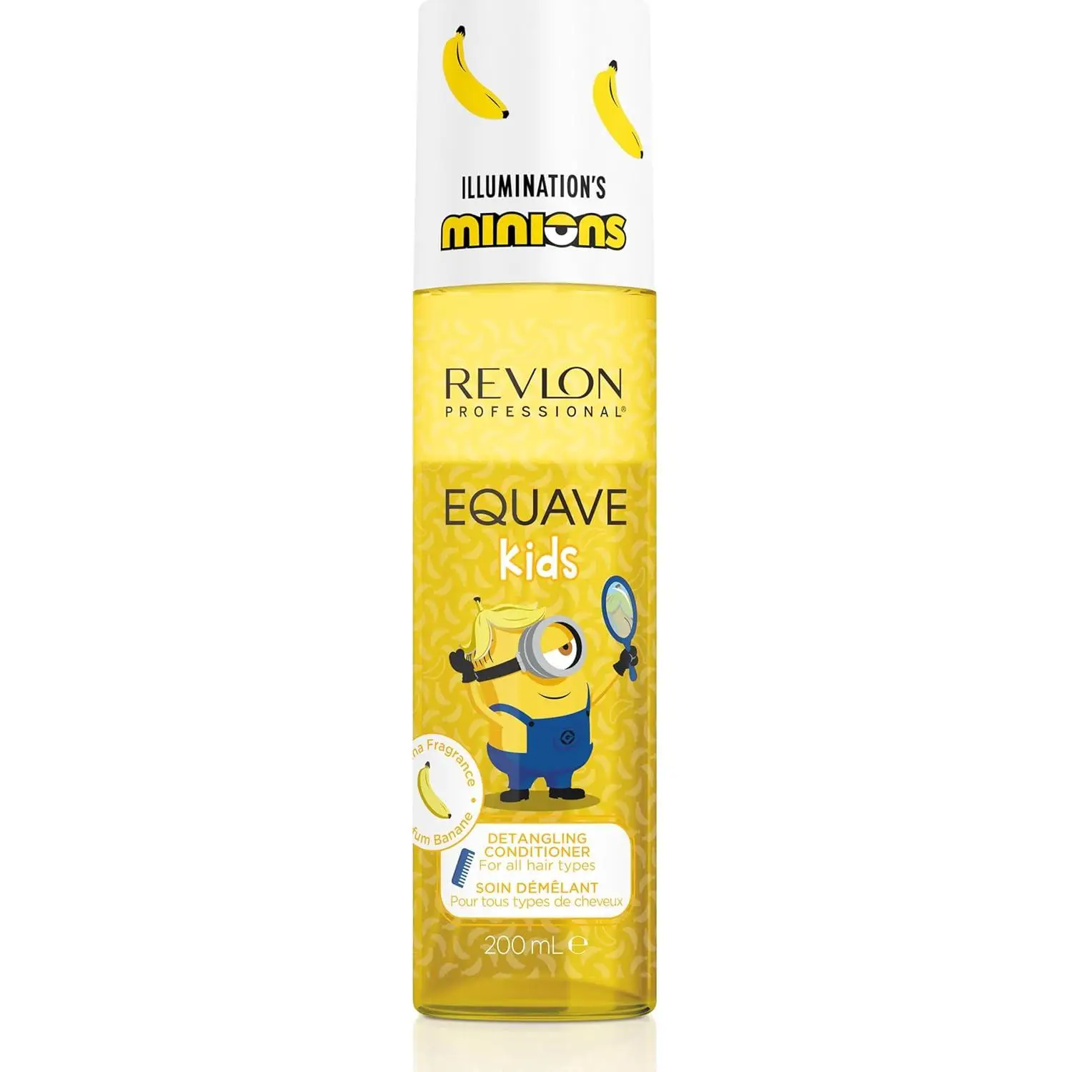 REVLON PROFESSIONAL Equave Kids MINIONS Acondicionador Desenredante, Hidratante para Niños con Aroma a Banana,