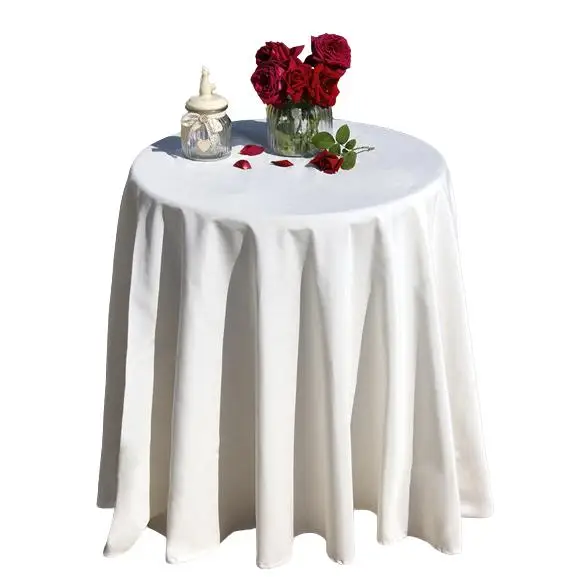 LaFábricadelasTelas – Color crudo Falda Mesa Camilla Redonda Primavera Verano Loneta  algodón .