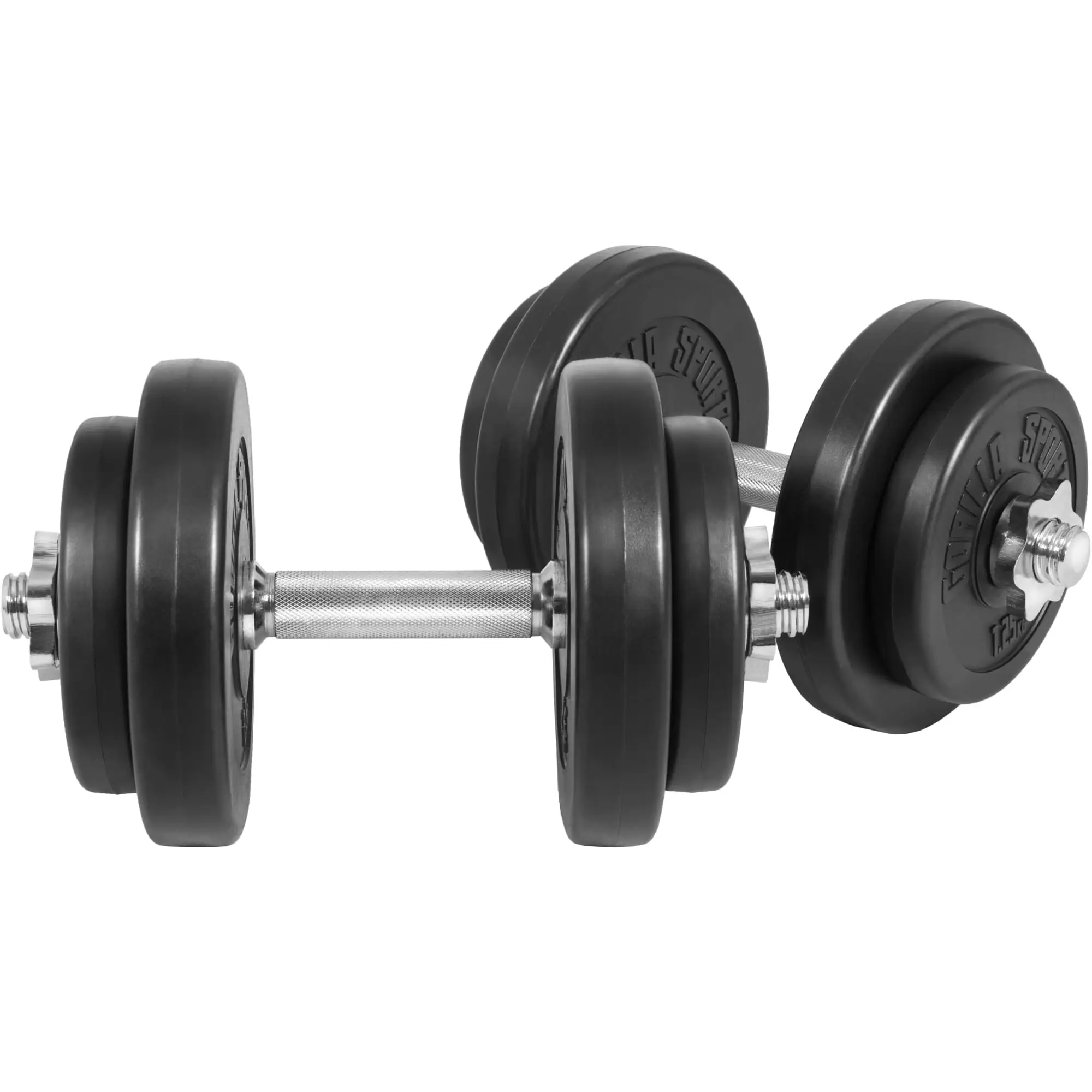 Gorilla Sports Juego de Mancuernas de Vinilo 20 kg