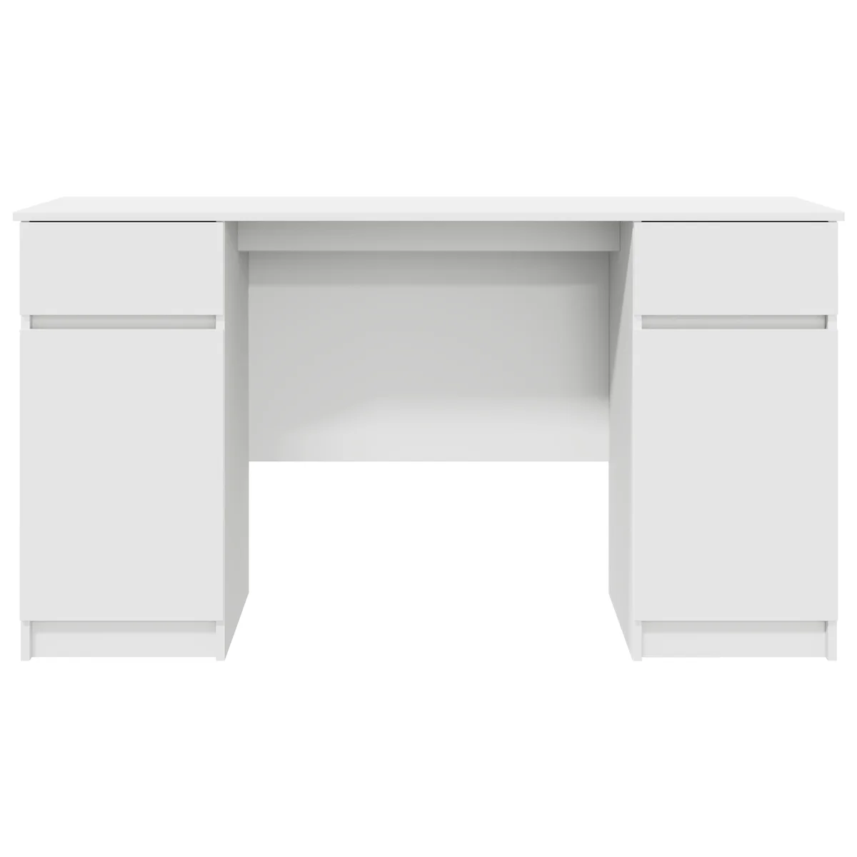 Escritorio Rhima 2 cajones y 2 puertas blanco 76x140x49 cm