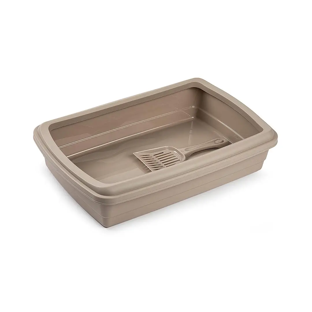 Arenero Con Pala, Gatera de Plástico Más Pala - Caja de Arena Para Gatos - Plastic Forte