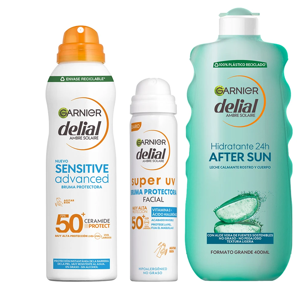 GARNIER | Delial Pack Sensitive Advanced Bruma Protectora Solar para pieles claras, sensibles e intolerantes al sol… — oferta en AliExpress