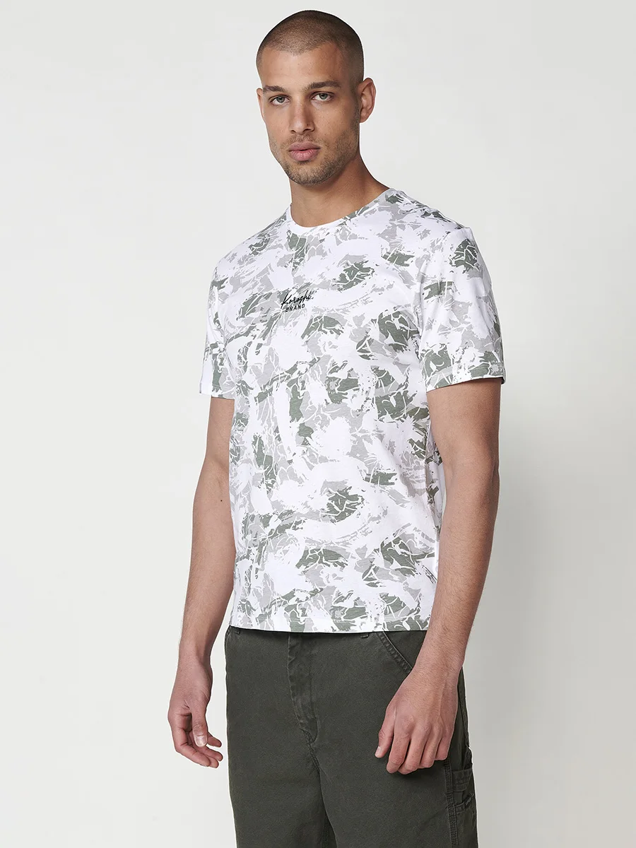 Koroshi Camiseta Hombre Manga Corta Cuello Redondo Estampada – Koroshi 2511MC29