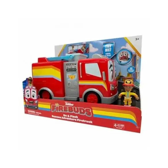 DISNEY JUNIOR-rescue unit-BO and FLASH-fire truck friction and wheelie function (6066348) children 3 years +