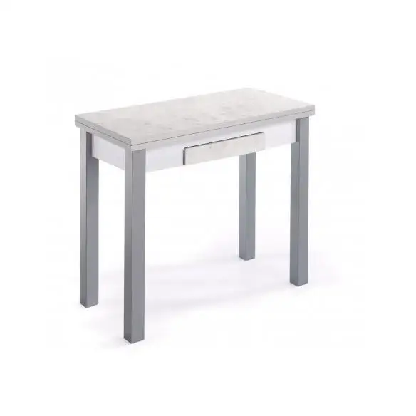 Momma Home Mesa de Cocina Extensible Moduo MDF/MARBLE 80 X 40/80 X 76 CM