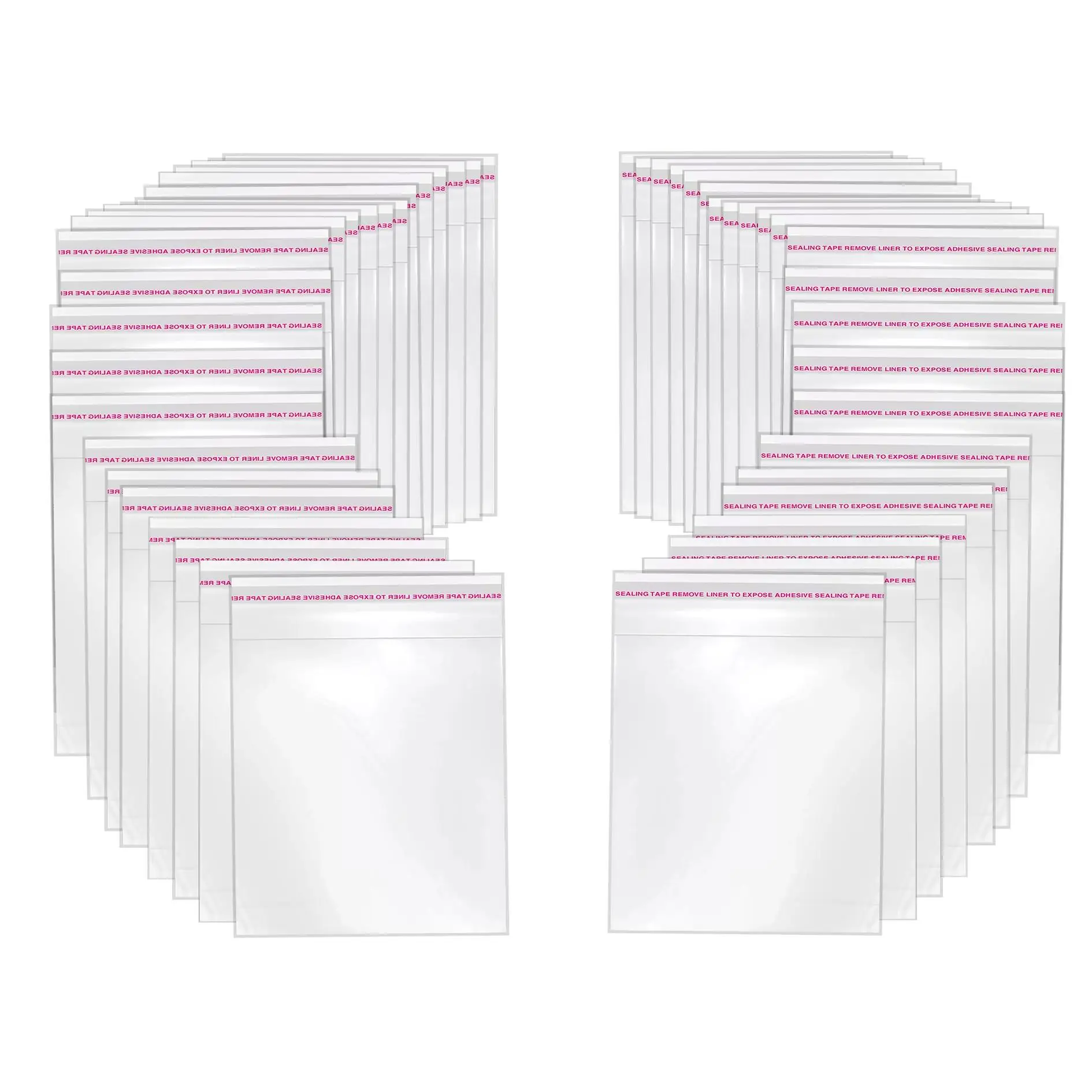 Bolsas celofán transparente , bolsas de plástico cierre autoadhesivas, bolsas autoadhesivas de