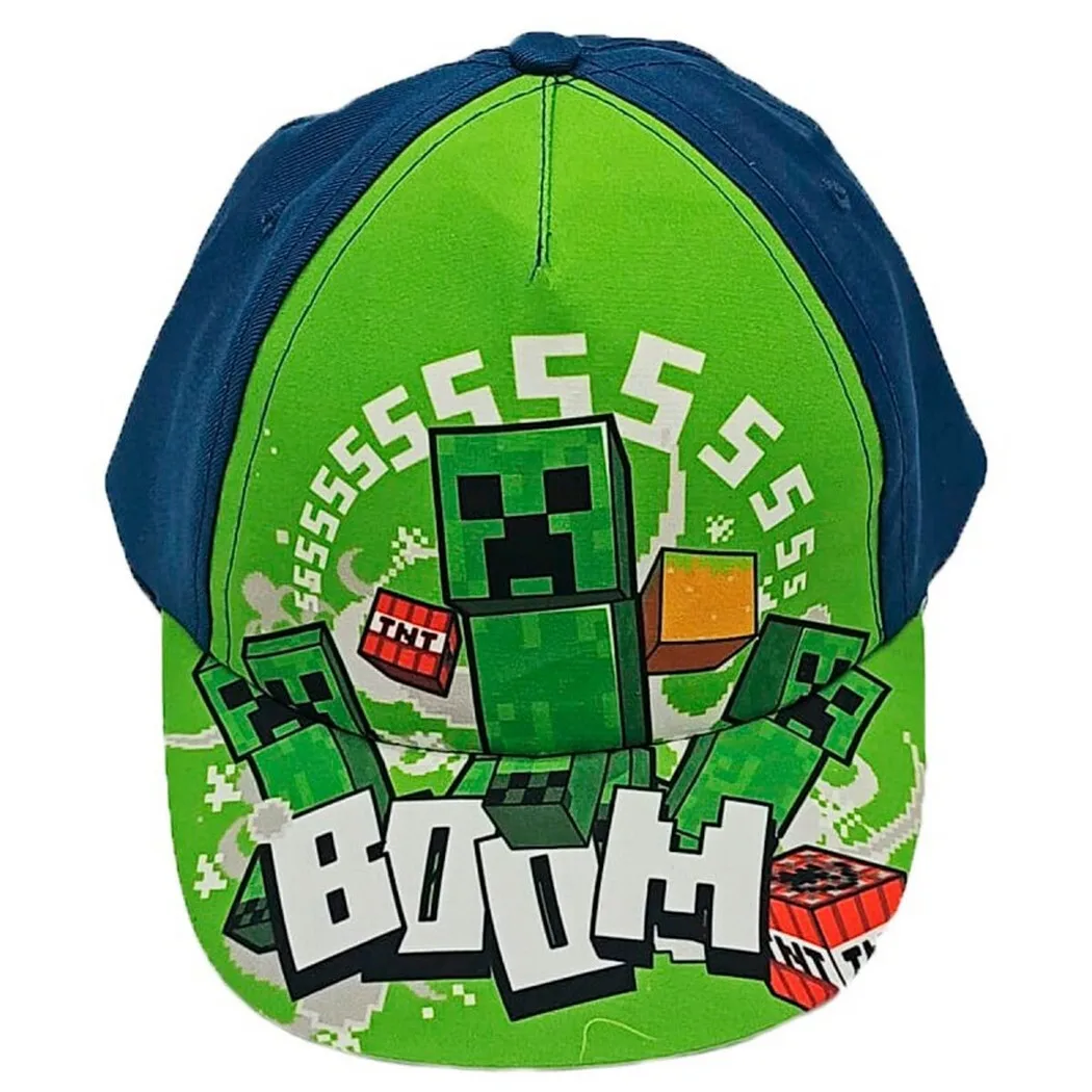 Gorra Premium Minecraft Survival Visera Curva Beisbol 54-56