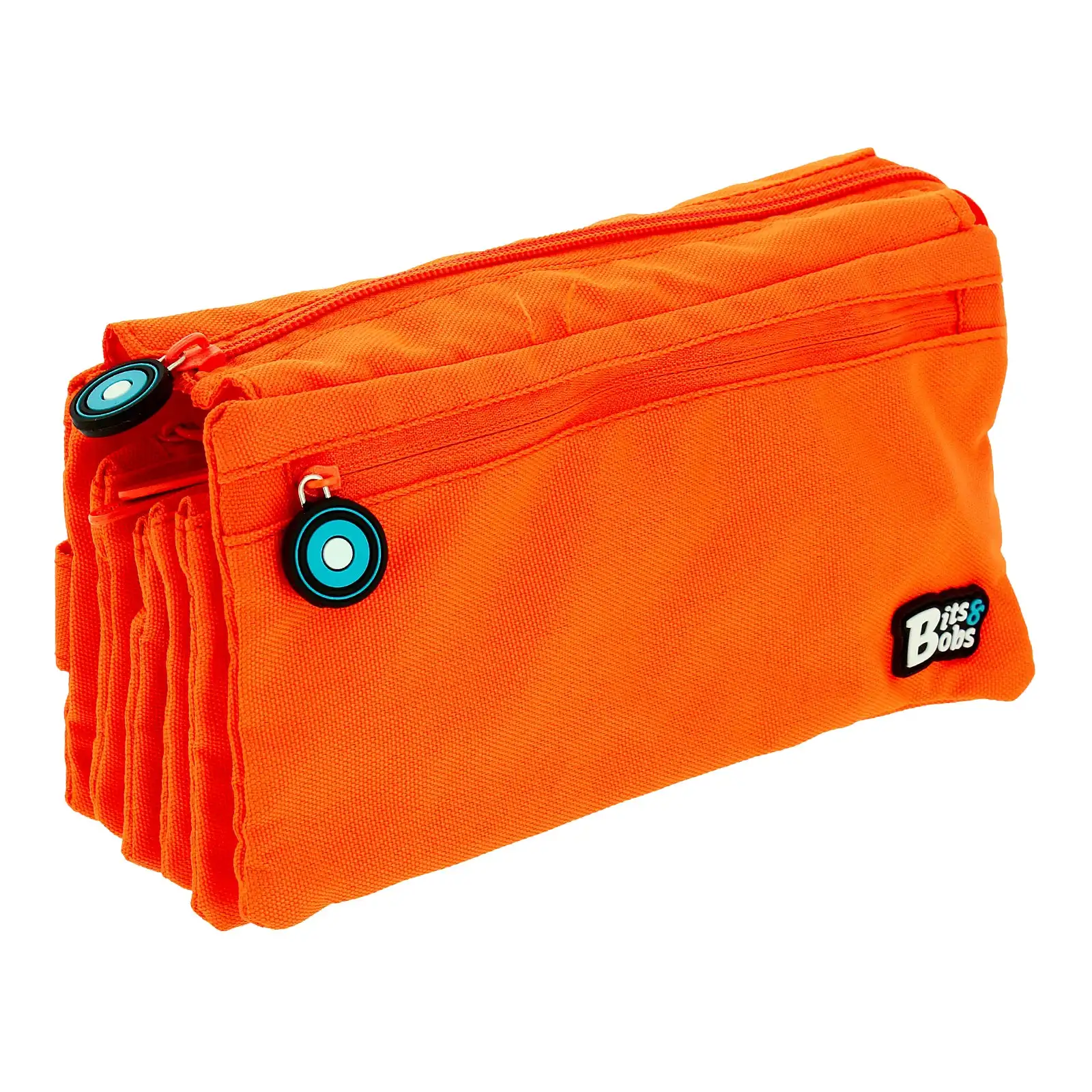 Grafoplás - Estuche Portatodo Cuádruple de Alta Capacidad para Material Escolar Naranja