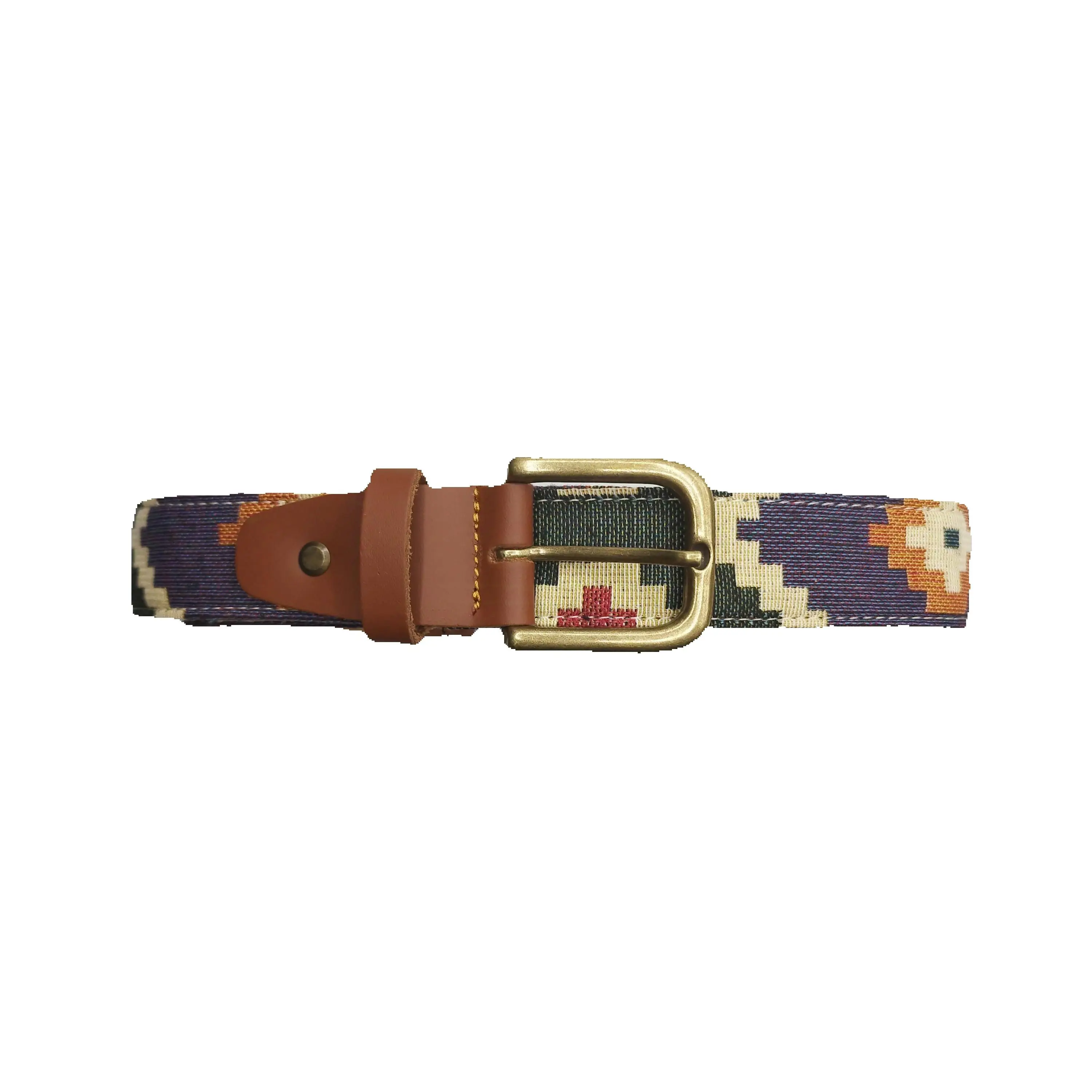 Belt-brand Pepe Castilla -M ° 110-manufactured in Seville (Spain)-Handmade-cotton and leather-We Prepare your size but can be graduated to your size as it has a screw behind