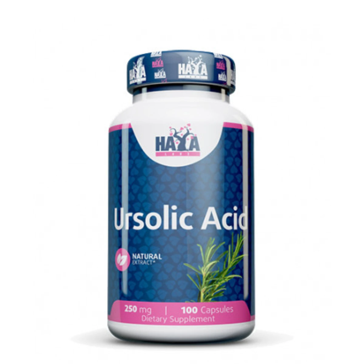 Haya Labs Ursolic Acid 250 mg (Ácido Ursolico) - 100 caps. para bienestar, músculo y articulaciones