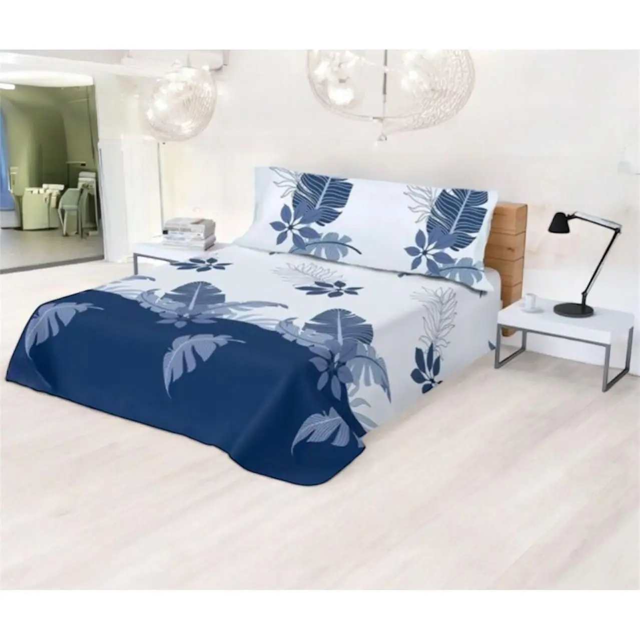 Juego de Sábanas Estampado para Cama 3 Piezas, Bajera 1 Ajustable , 1 Encimera 1 Funda Almohada 90. 105. 135 .150 .180cm