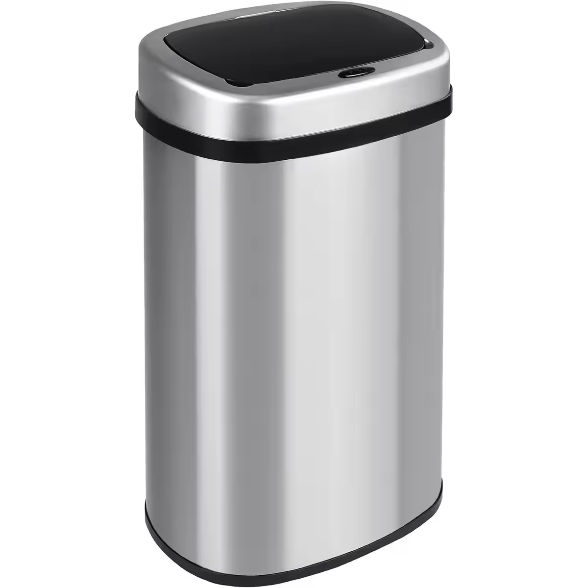T-LoVendo Cubo de Basura Automatico Cocina con Sensor de Movimiento Inteligente Sin Contacto | 50 litros Acero INOX Tapa Automática Carga con Pilas o Batería. Diseño moderno para hogar oficina y reciclaje