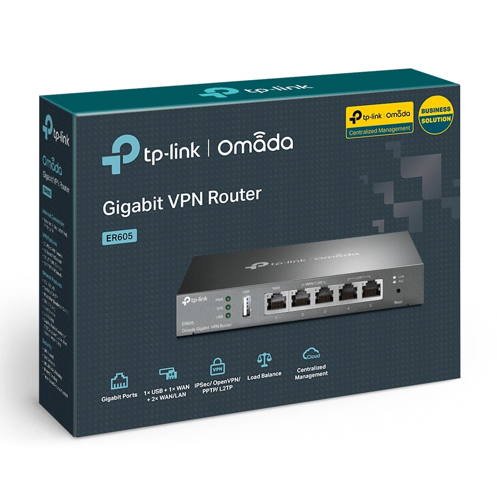 TP-Link TL-R605 Router VPN SafeStream Gigabit Multi-WAN