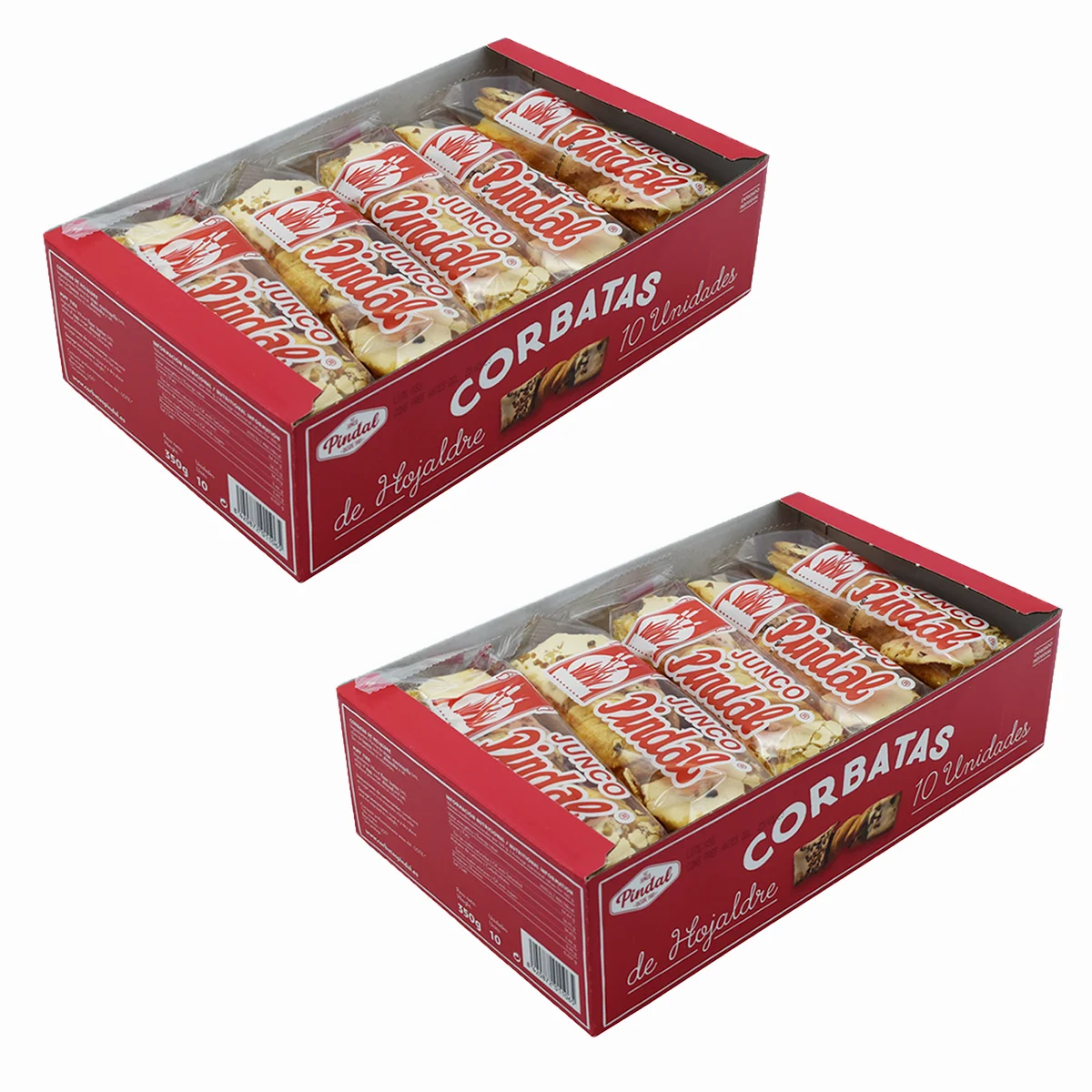 JUNCO PINDAL Corbatas de Unquera Tradicional, Envase Individual, 20 unds (Pack 2 Cajas de 10 Unds)