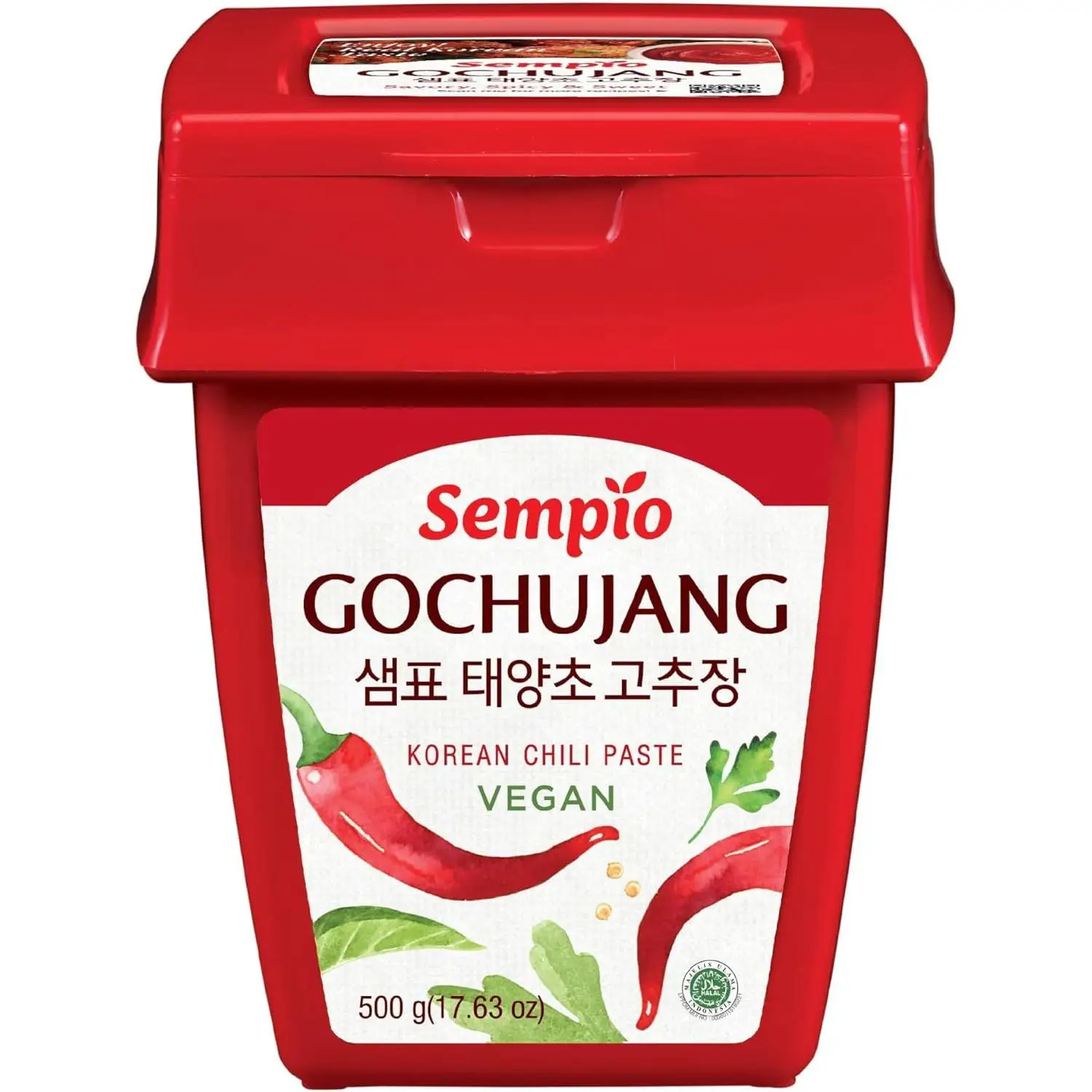 Sempio Gochujang con Limón 500g) - Pasta de Chile Coreano, Dulce, Agria, Sabrosa y Picante. Salsa de Pimiento Rojo para Tteokbokki, Comida Coreana. Vegana, No Transgénica