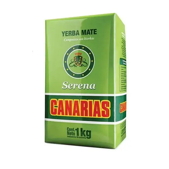 Yerba Mate Canarias Serena 1 kg - Mezcla Herbal con Melisa, Tilo y Menta para Infusión Relajante y Refrescante - QUMIR