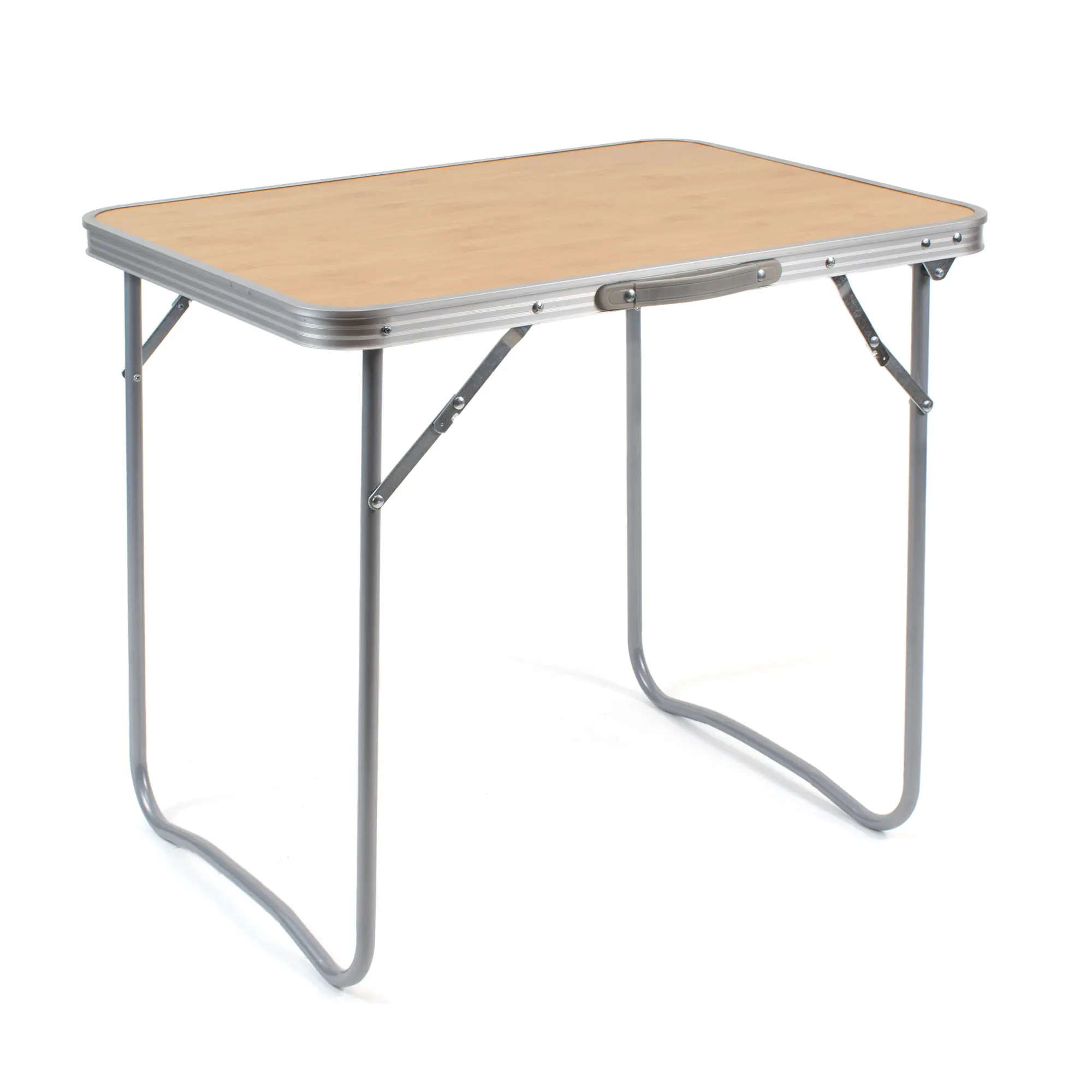 THE SECRET HOME - Mesa de Camping Plegable Multifuncional - Mesa Plegable en Madera MDF y Acero - Largo. 70 cm x Ancho. 50 cm - Mesa Auxiliar para Jardín, Terraza, Balcón o Picnic  (2 Colores)