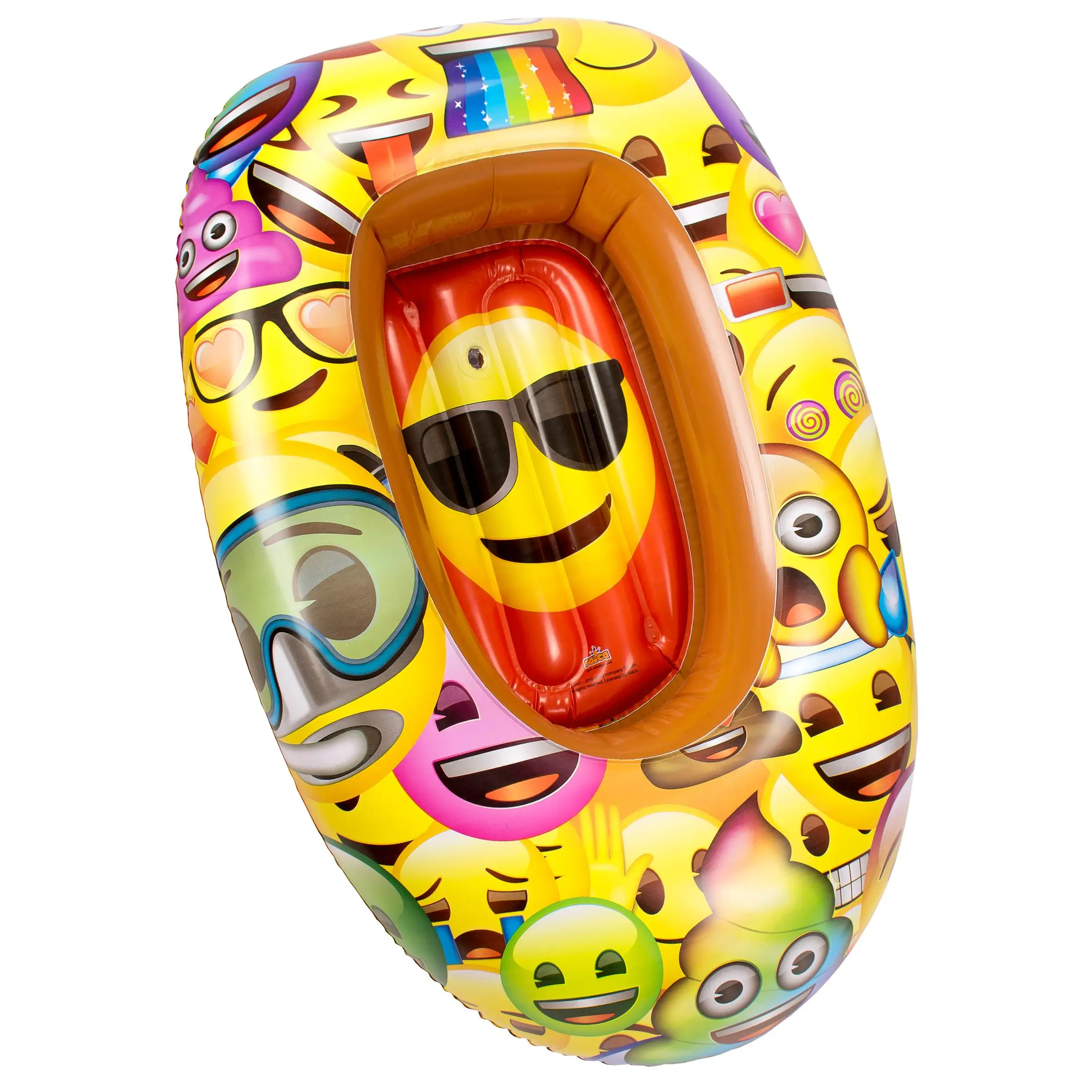 Barca hinchable de 90cm, con diseños exclusivos de Emoji (5890)