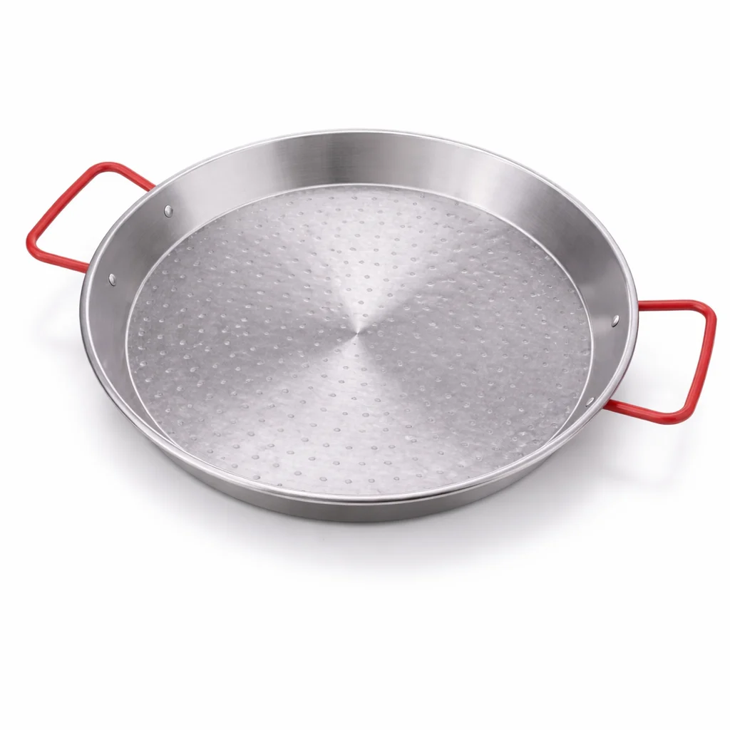 Paellera Valenciana Garcima de Acero Pulido para Gas y Leña | Sartén para Paella Tradicional de 2 a 25 Raciones | Fabricada en España con Asas Reforzadas