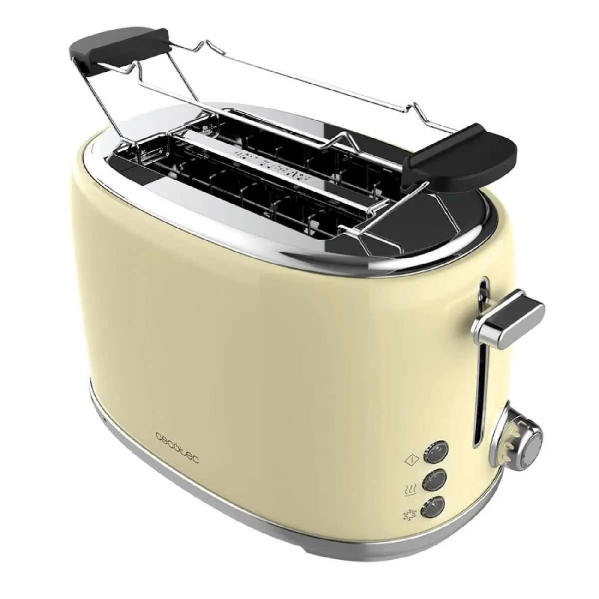 Cecotec Toast & Taste 1000 Retro Double 980 W yellow toaster