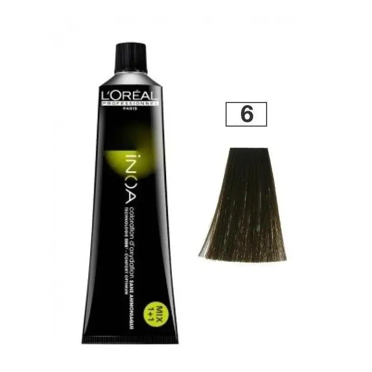 L'oréal Professionnel Tinte Inoa 6 Rubio Oscuro 60 Ml - Coloración Natural