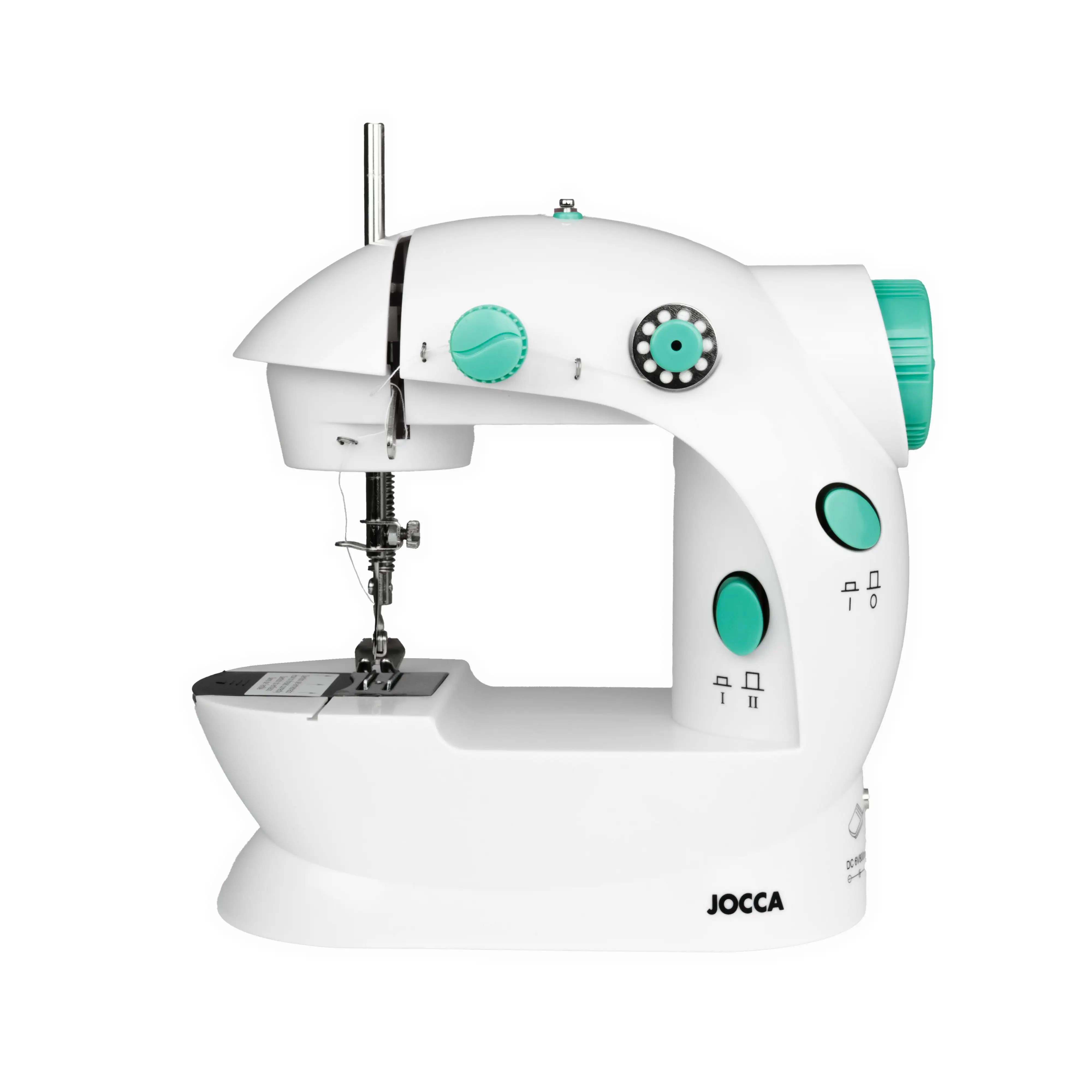 Jocca Máquina de Coser Portátil con Kit de Costura 48 Accesorios | Doble Puntada | Ligera y Versátil | Reacondicionado
