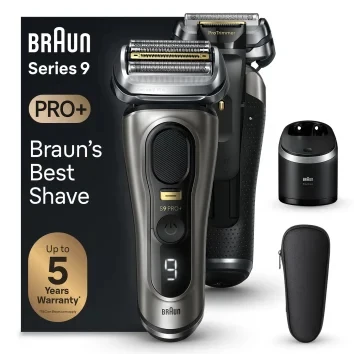 Braun Series 9 Pro+ 9565cc Húmedo y Seco Máquina de afeitar de láminas Recortadora Metálico