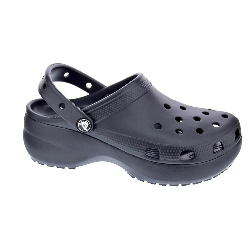 Crocs Mujer Zuecos modelo Classic Platform Negro