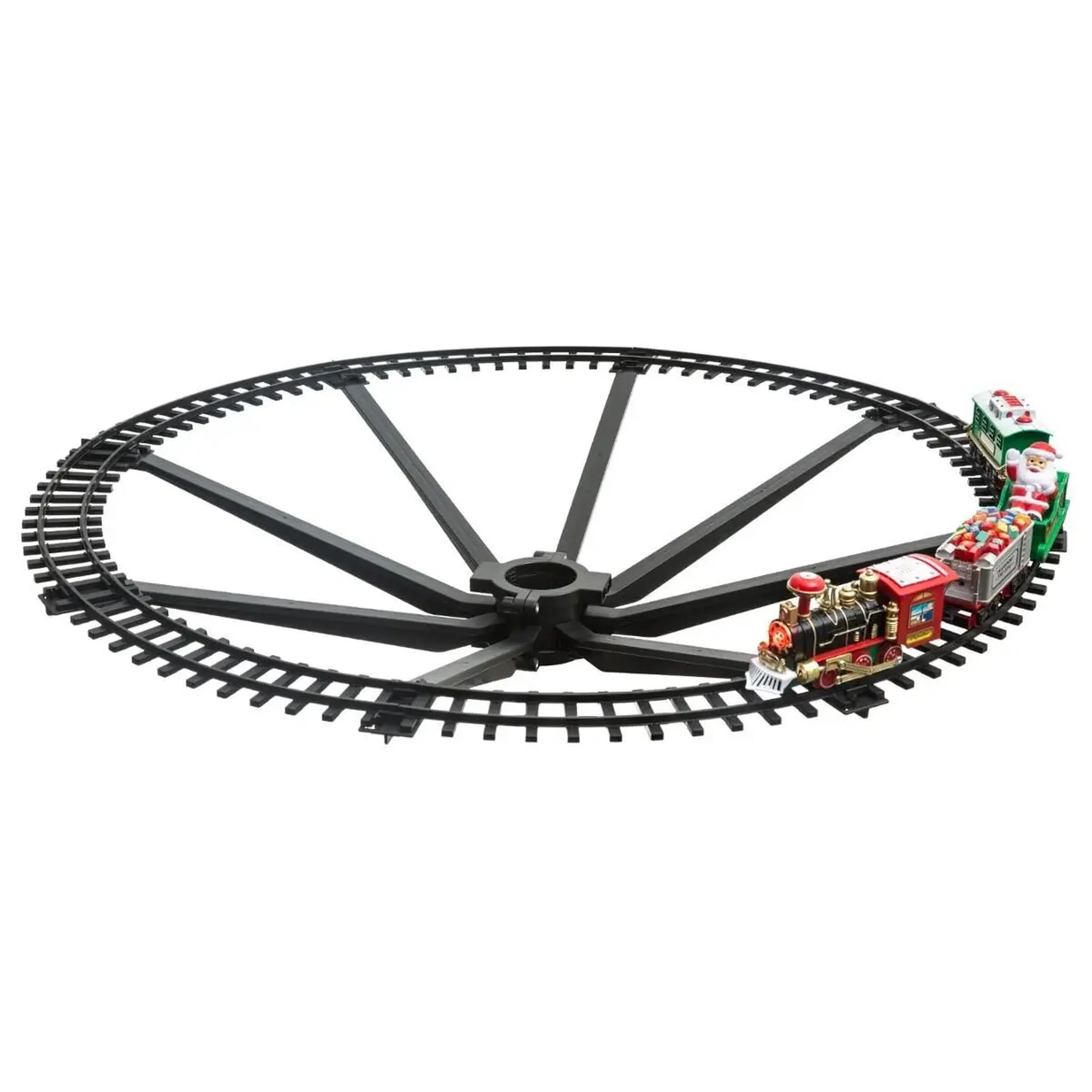 Tren de Navidad Eléctrico con 23 Piezas y Circuito de 80x80cm