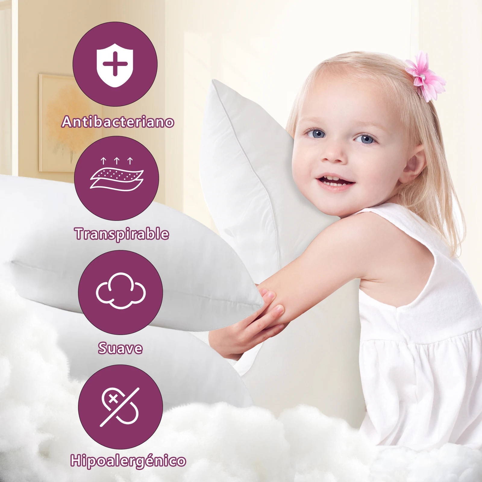 Easyspeed 1kg microfiber filling, 100% polyester silicone hollow fiber, soft and dense touch, floca wadding filling cushions pillows stuffed animals #7