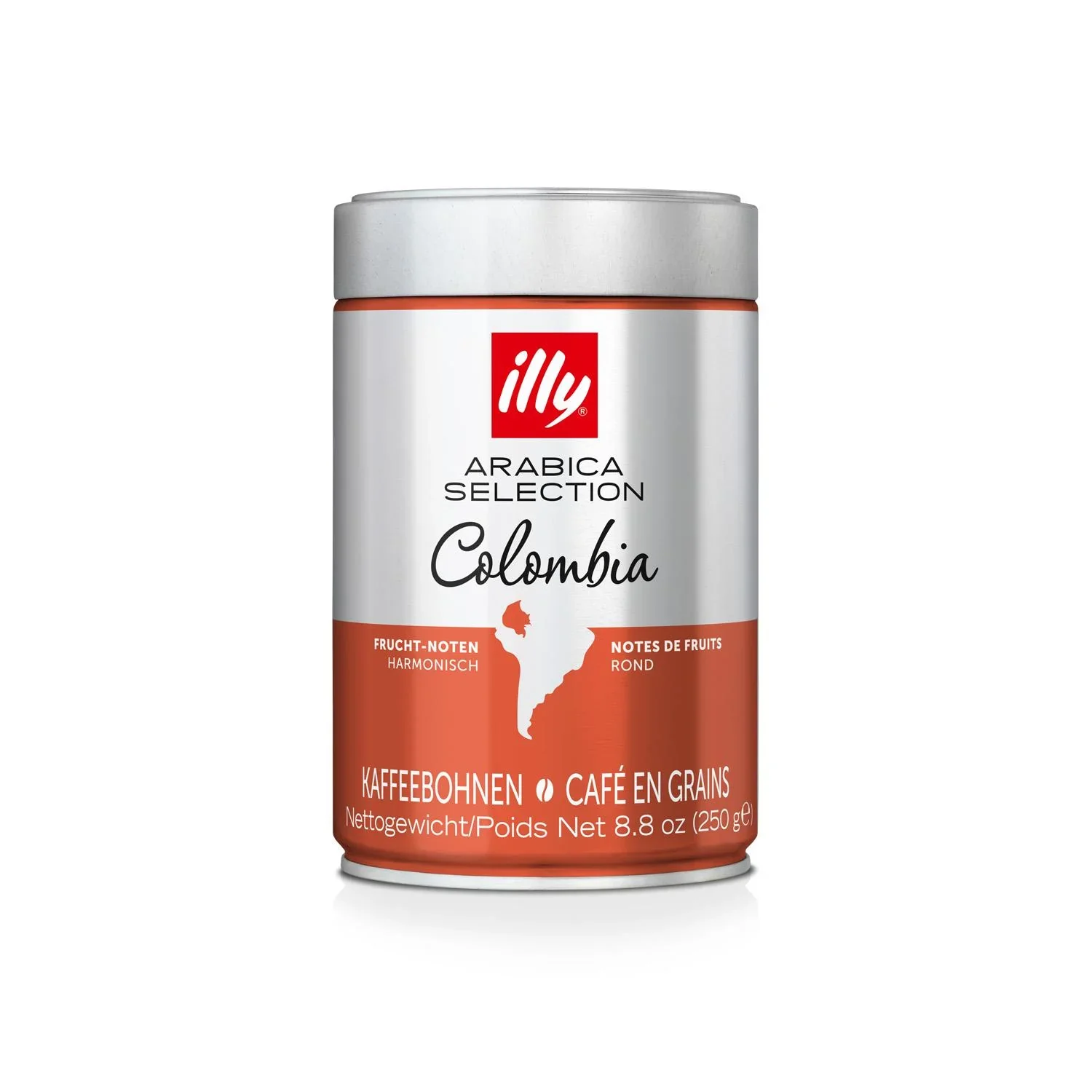 Illy Cafe Colombia Lata de 250 Gramos - Café de Alta Calidad - QUMIR