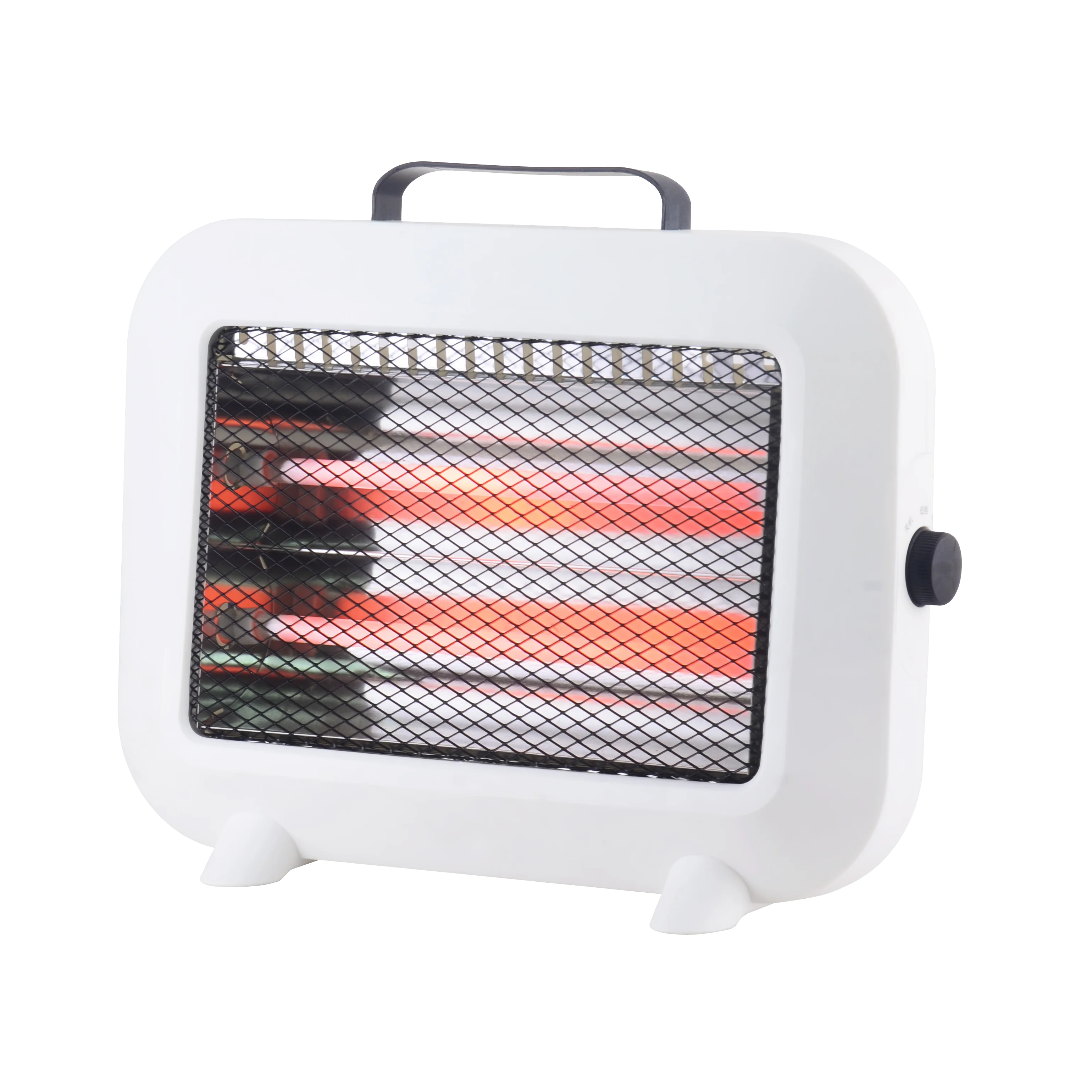 ABRILA Estufa Elect.cuarzo Zorita 800w Blanco 2pot.tacto Frio, Antivuelco, Asa 25x32,5x10,5cm Calidad Garantizada