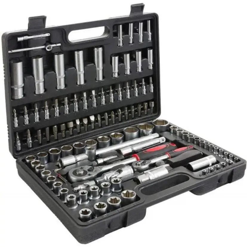 108-piece tool kit Ideal for DIY, repair or mechanical work