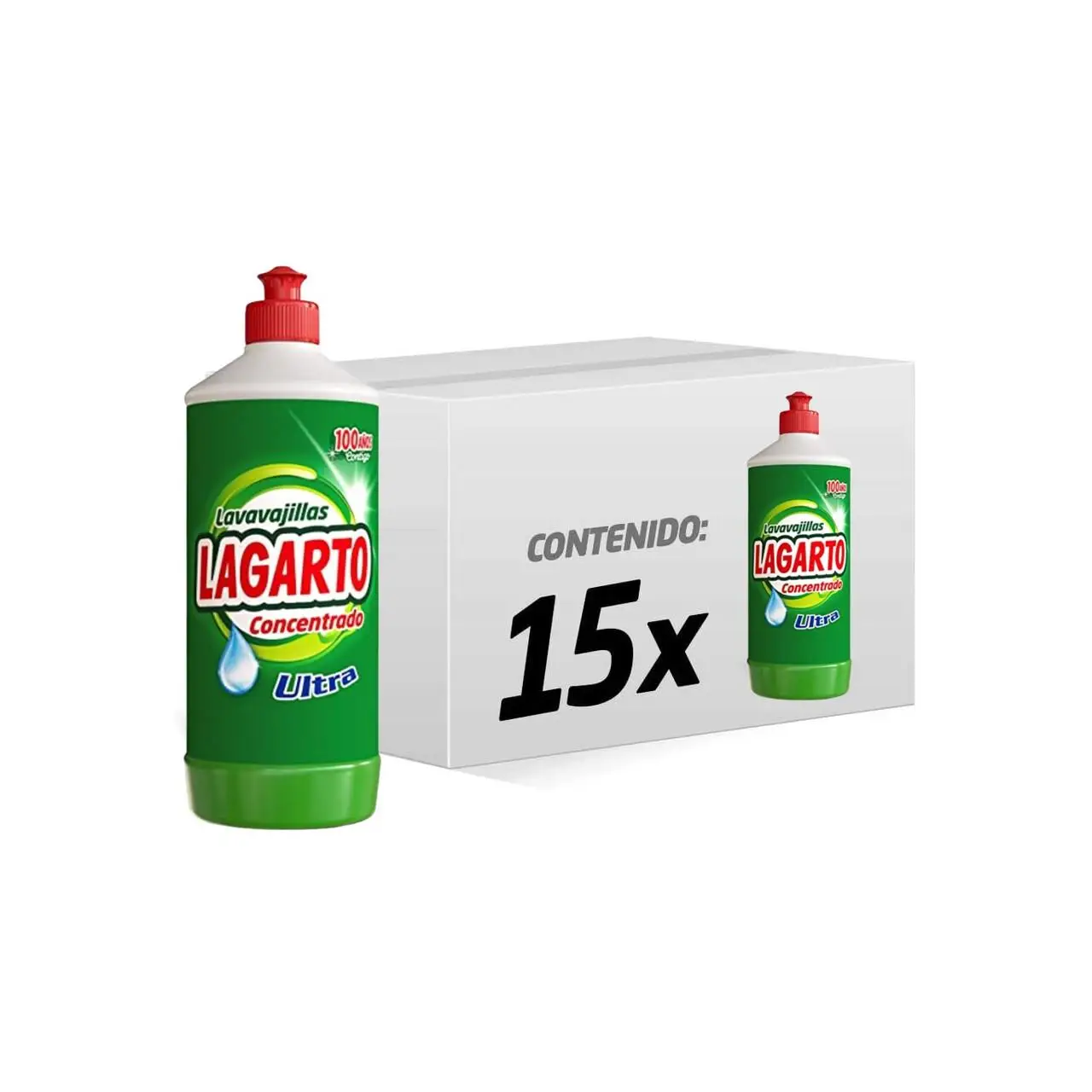 Lagarto Lavavajillas Mano Ultra – 750 ml CAJA de 15 Botellas