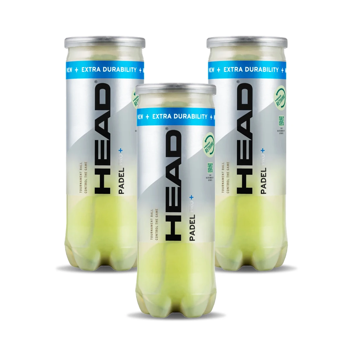 HEAD PRO + paddle balls-various formats saving: 3 cans, 6 cans, 12 cans, 24-boat box of 3 pressurized paddle balls