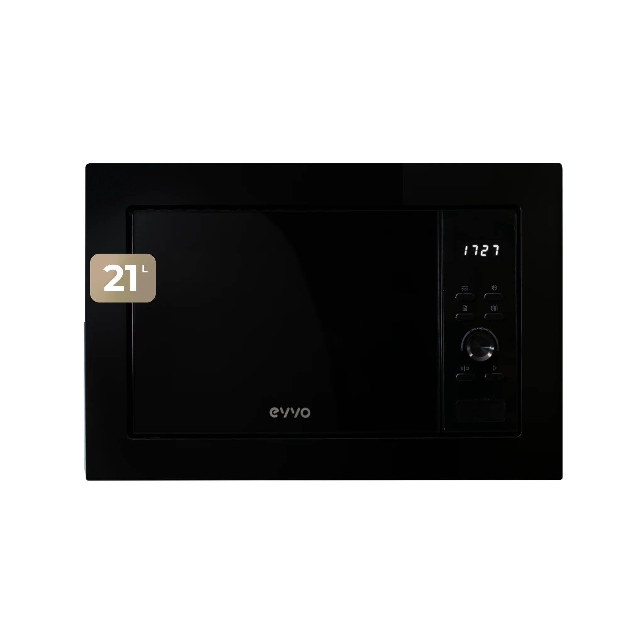 Evvo Microondas Integrable Mi30 Inox, 21L Grill 1000W, Efecto Brillante, Multifunción, Función Descongelar, Temporizador , Leroy Merlin - Imagen 4