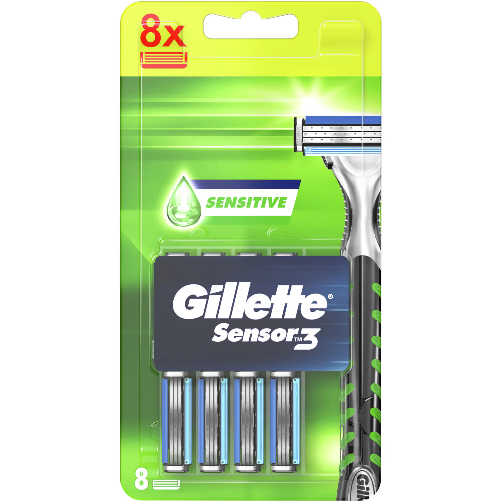 GILLETTE SENSOR 3 SENSITIVE RECAMBIO 8 UNIDADES