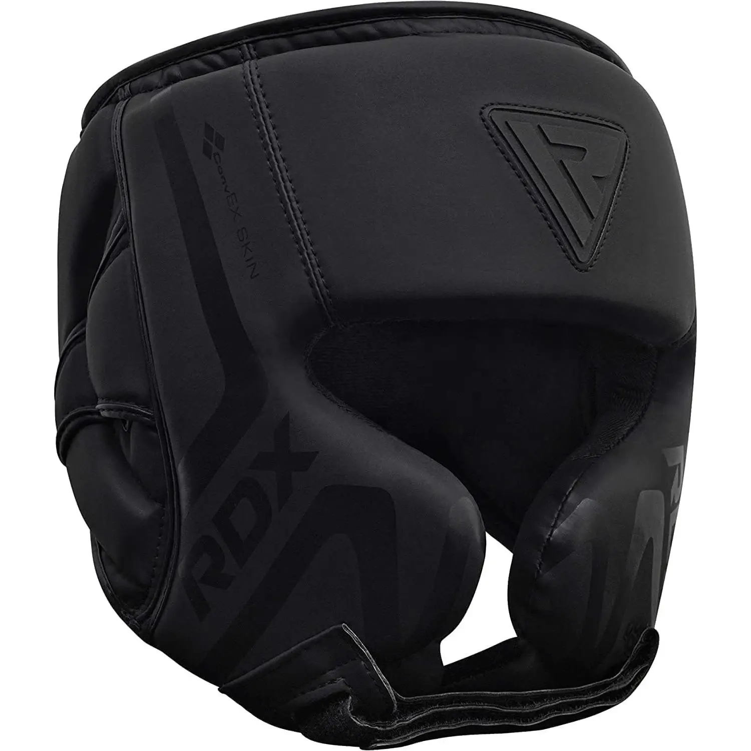 RDX Casco Protector Boxeo Entrenamiento MMA Fighting Headgear Negro Mate