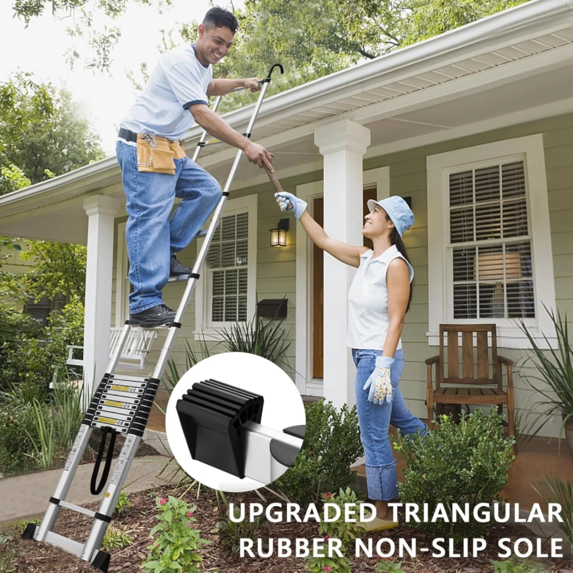 ESCALERA TELESCÓPICA 2.6M PARA CAMPERS Y CARAVANAS