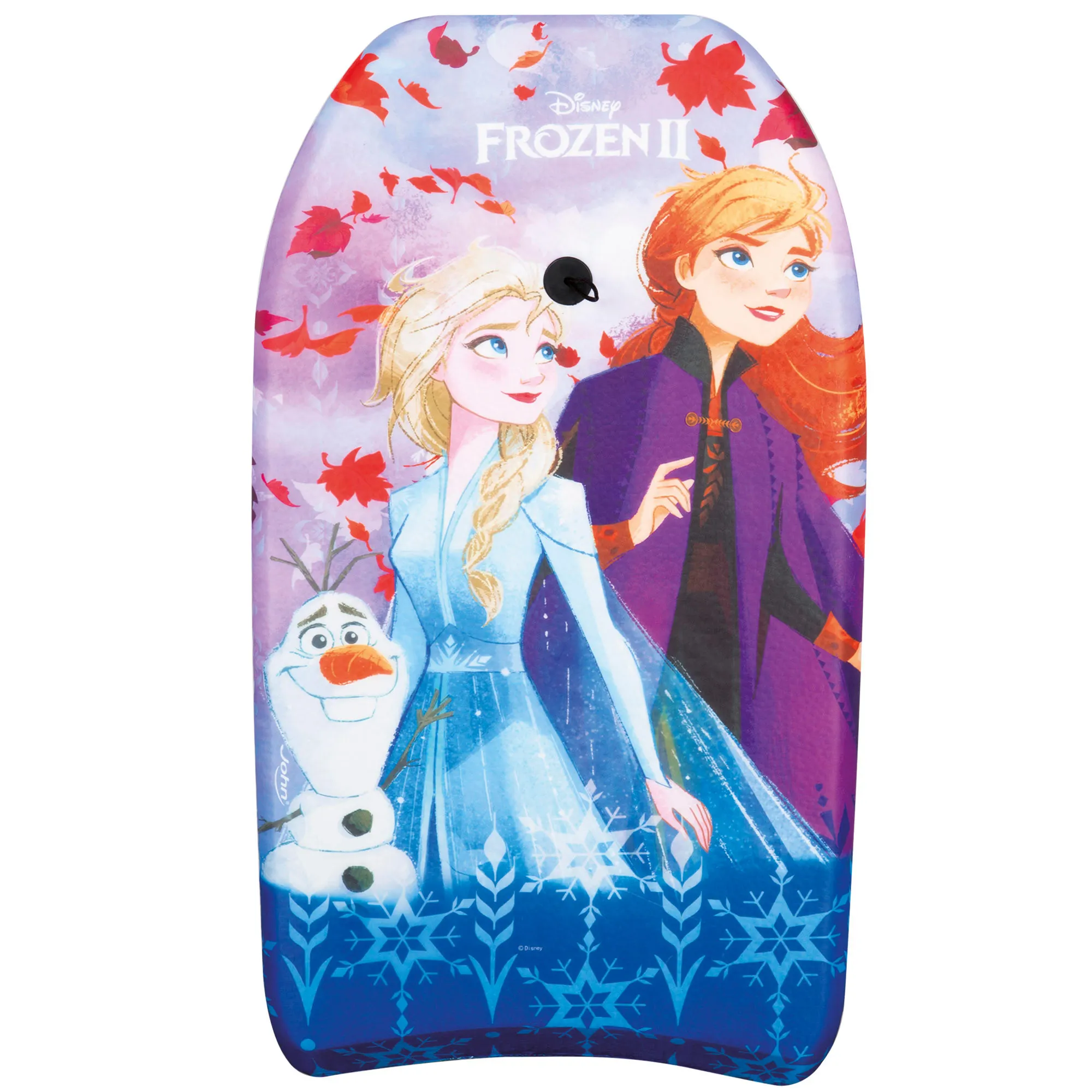 Disney Frozen II tabla de bodyboard infantil 82x45x5 cm, diseño con Elsa, Anna y Olaf, estructura ligera y resistente, ideal para disfrutar de la playa