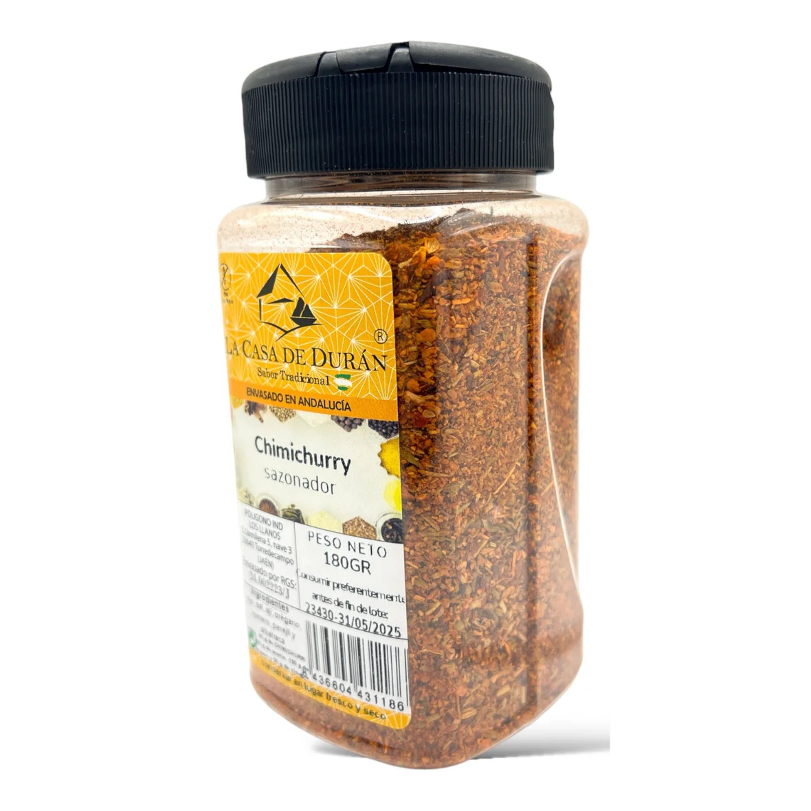 Chimichurri. The House of Duran. Canister with double opening lid.