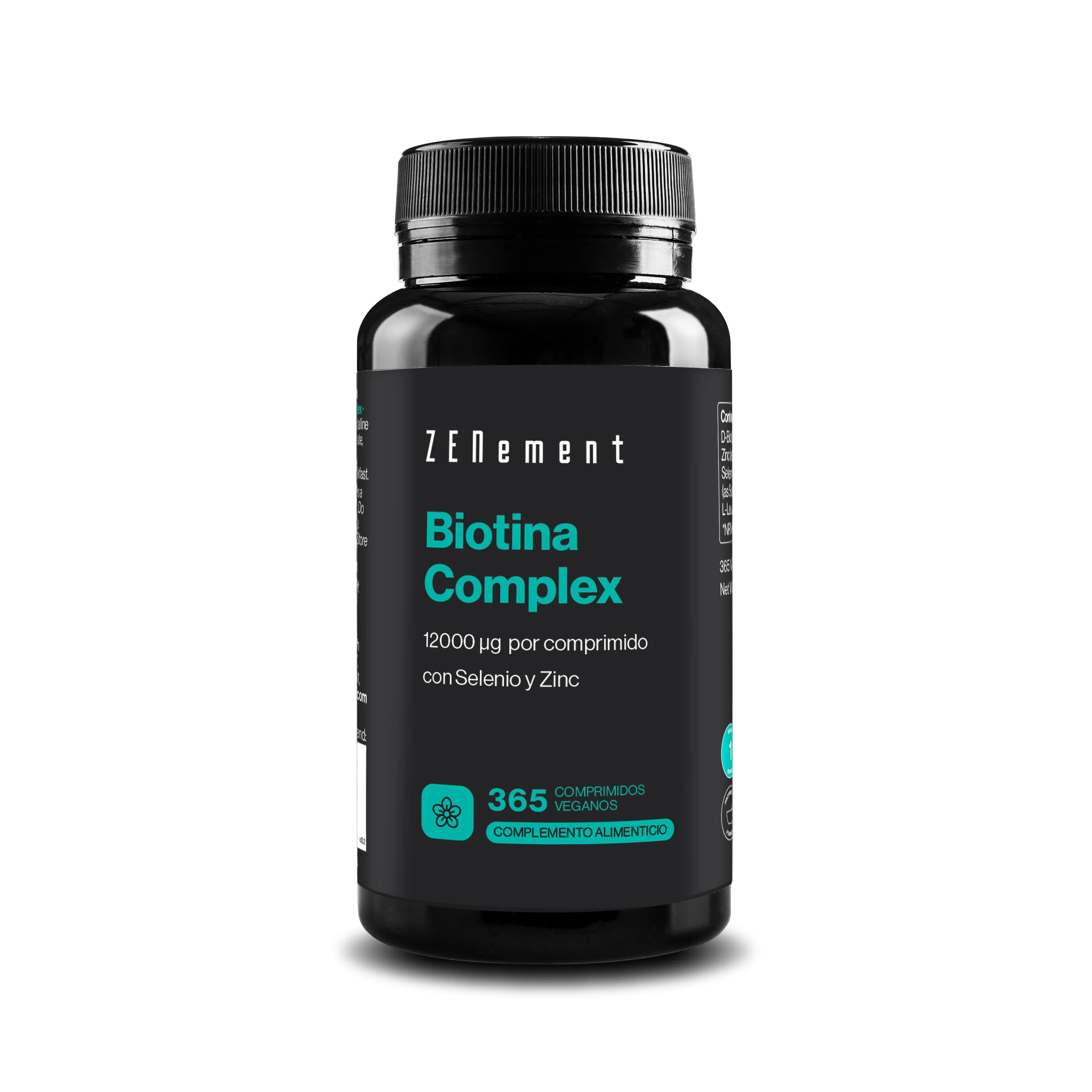 Biotina Complex 12000 µg por comprimido - 365 Comprimidos Veganos Zenement