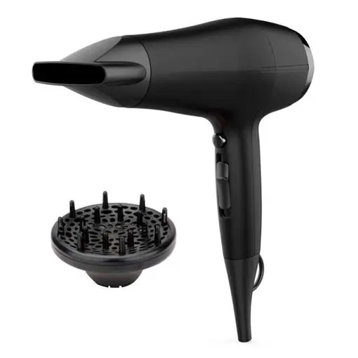 Secador Comelec HD7189 - 2200 W, 2 Temperaturas, 2 Velocidades, Difusor, Negro